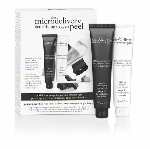 Philosophy The Microdelivery Detoxifying Oxygen Peel review, at home peel, charcoal mask, oxygen facial, how to get brighter skin 