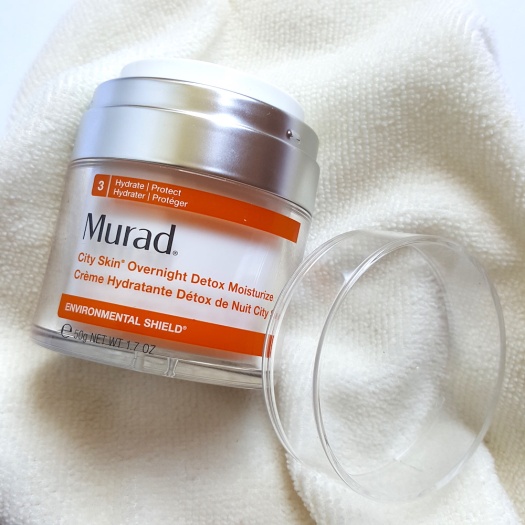 Murad City Skin Overnight Detox Moisturiser review, moisturiser, antiageing, younger skin, protect your skin from pollution, 